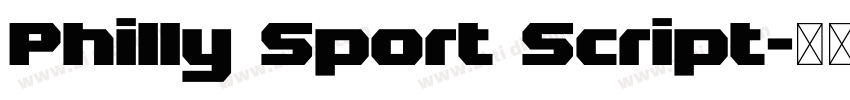 Philly Sport Script字体转换